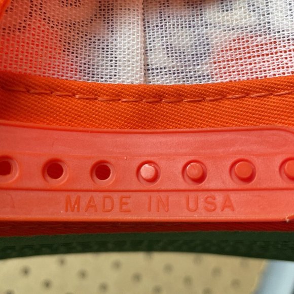 NOS Clemson Tigers USA Made NCAA Snapback Hat Cap Orange 90s Adjustable Men - Picture 6 of 6